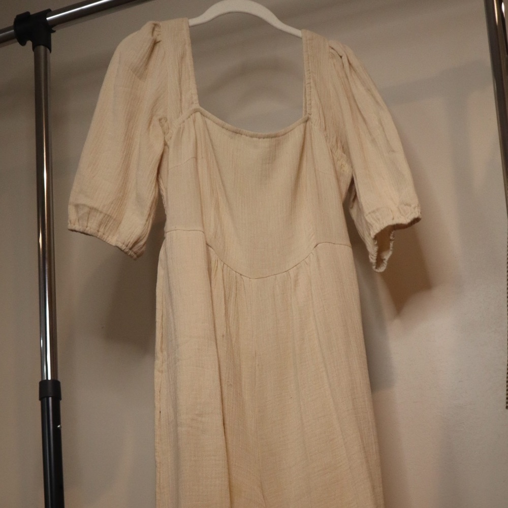 Tan Petal + Pup Jumpsuit